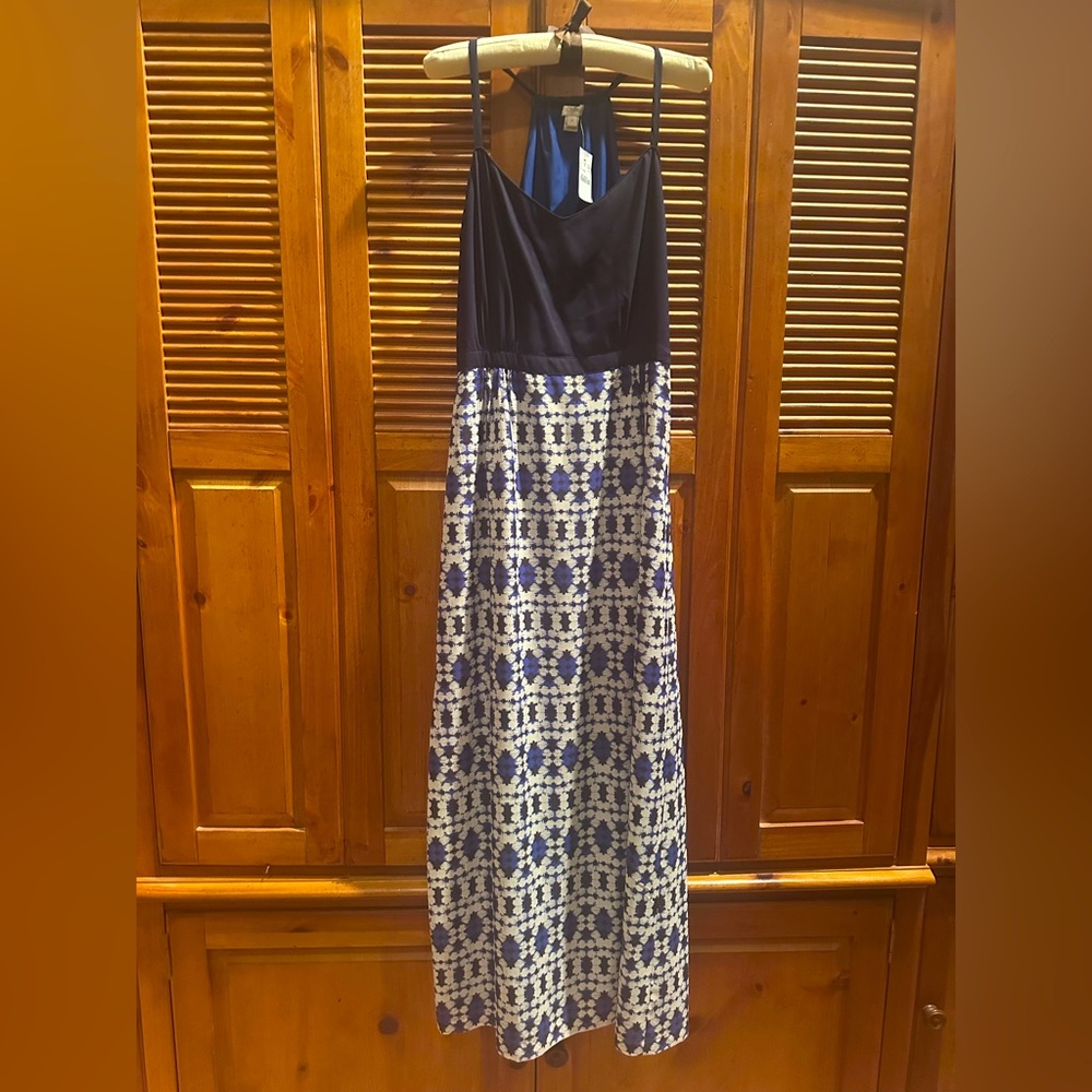 NWT J Crew Racerback Maxi Dress